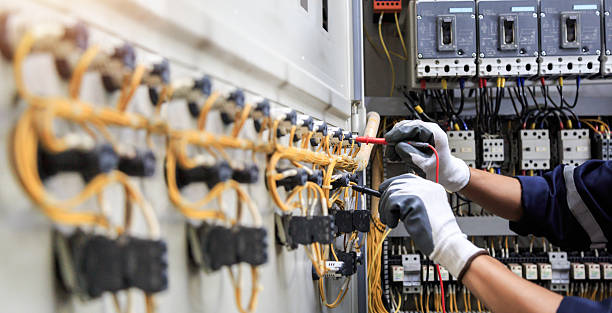 Professional Electrician technician working in China Spring, TX